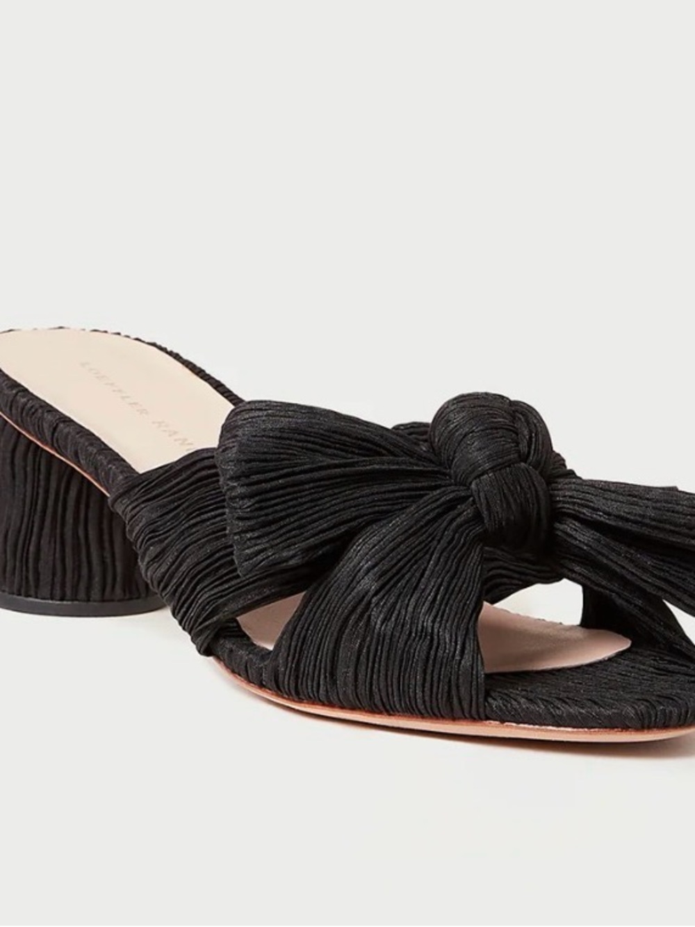 Loeffler Randall Emilia Black Knot Slide Sandal Sz 9.5